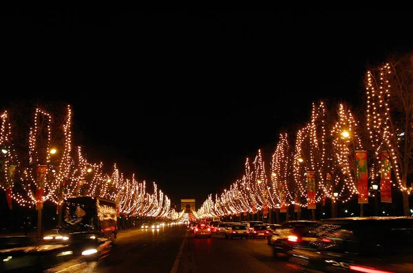 Weihnachten Auf Den Champs Elysees Paris — Stockfoto