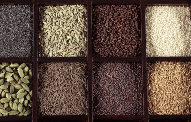 Baharat kutusu, yemek arkaplanı
