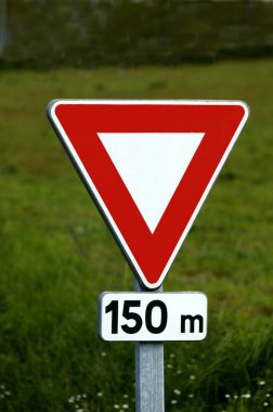 Yol İşareti, renkli arkaplan