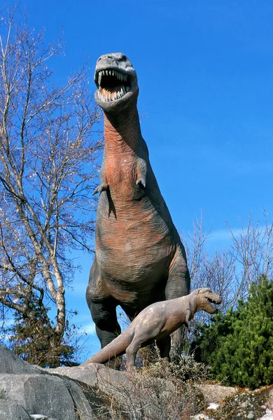 Tyrannosaurier Tyrannosaurus Rex Natürlicher Hintergrund — Stockfoto