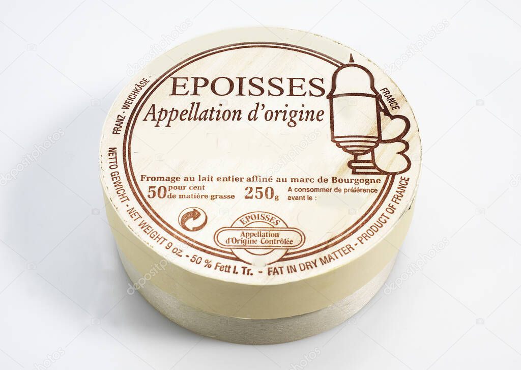 Epoisses, French Cheese made in Burgundy from Cow's Milk  