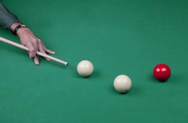 French Billards Game, colorful background clipart