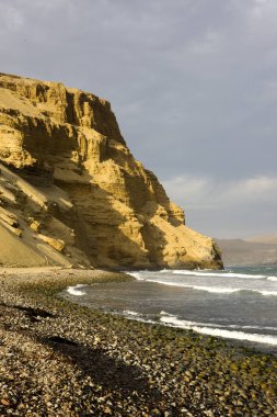 Peru 'daki Paracas Ulusal Rezervi' nde manzara  