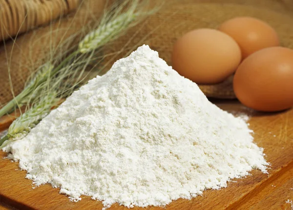Пшеничне Борошно Яйця Рецепт Торта — стокове фото