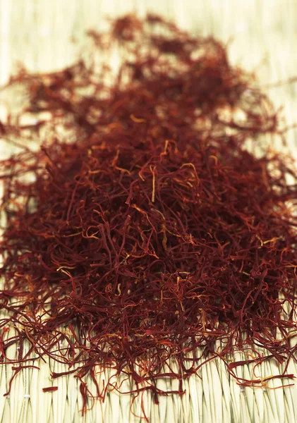 Saffron Crocus Sativus Spice Derived Dried Saffron Crocus Stigmas — Stock Photo, Image