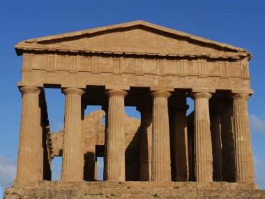 Concord Tapınağı, Valle dei Templi, Agrigento, Sicilya, İtalya  