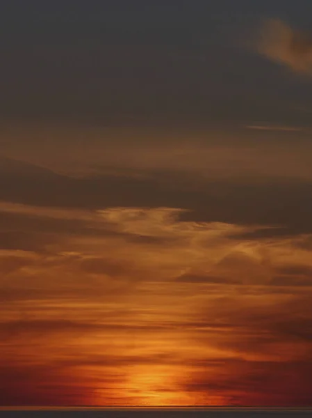 Sonnenuntergang Meer Nahe Marsala Auf Sizilien Italien — Stockfoto