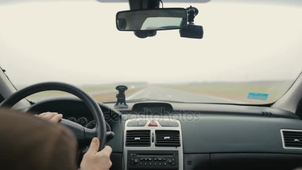 Vue depuis le siège passager dans la voiture — Video