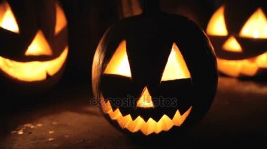 Gece adımları parlayan korkutucu kabak