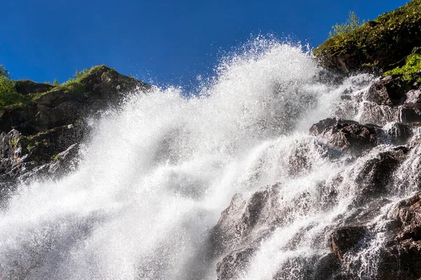 Bela Paisagem Cênica Cachoeira Imeretinskiy Nas Montanhas Cáucaso República Karachai — Fotografia de Stock