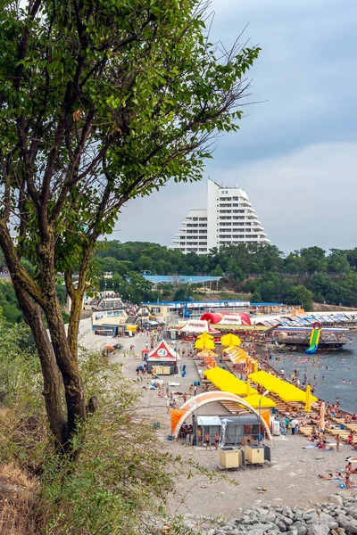 Anapa Ryssland Juli 2017 Malaya Bay Anapa Resort Människor Vilar — Stockfoto