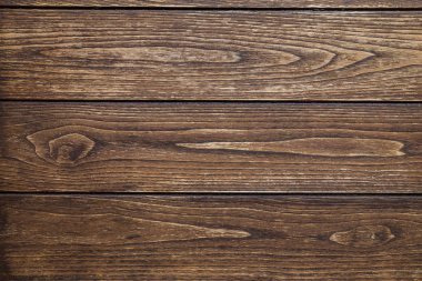 Arka plan koyu renkli ahşap deniz mili ile üç yatay kurulları ve işleme izleri