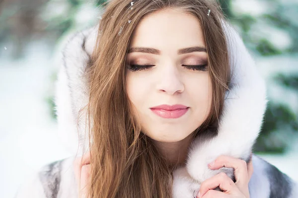 Beautiful snow queen — Stock Photo, Image