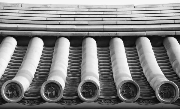 Detalhes da arquitetura do telhado do templo japonês — Fotografia de Stock