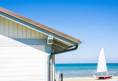  Kabin beach Rimini, Adriyatik Denizi