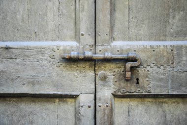 Eski bir İtalyan kapı ayrıntılarını .