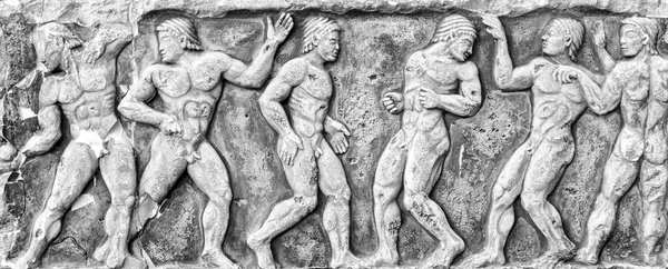 Roman Bas-relief and sculpture details in stone. — Stock Photo, Image