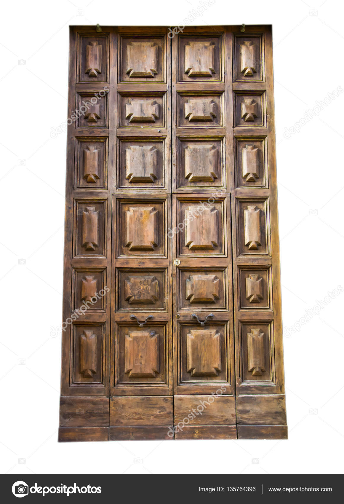 Italian Architecture Detail Old Medieval Style Front Door