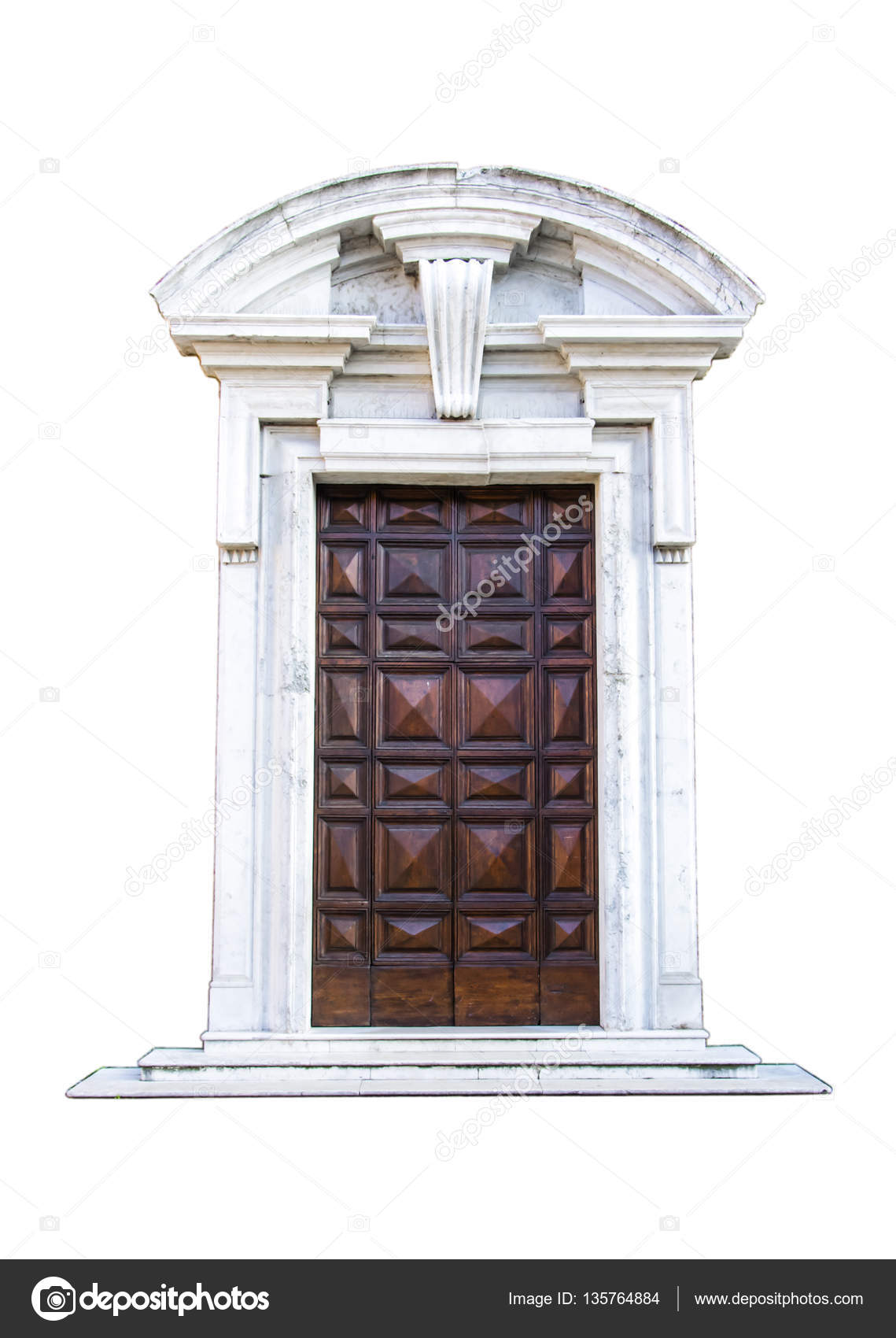 Italian Architecture Detail Old Meval Style Front Door Stock Italian Architecture Detail Old Meval Style Front Door Stock Photo