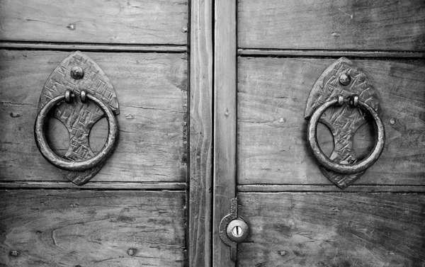 Details einer antiken italienischen Tür. — Stockfoto