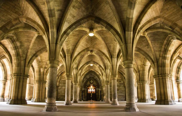 Spectacular architecture inside the University of Glasgow.