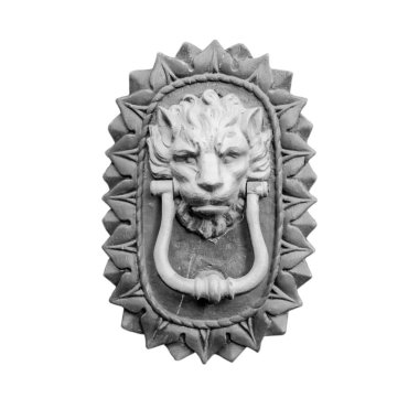 Eski stil Aslan'ın baş tokmağı izole.