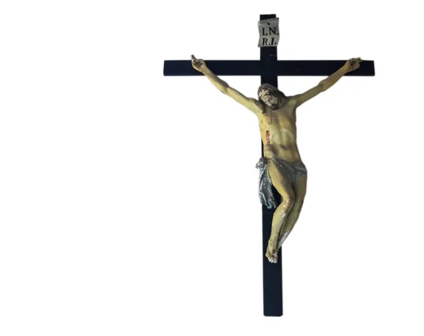 Jesus Kristus korsfäst. Katolska religionen symbol. — Stockfoto