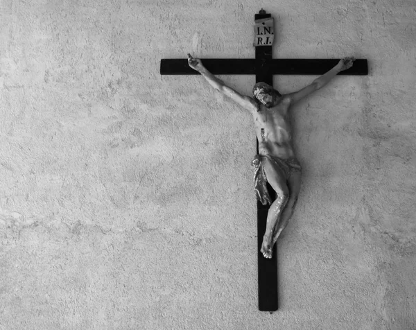 Gesù Cristo crocifisso. Simbolo della religione cattolica . — Foto Stock