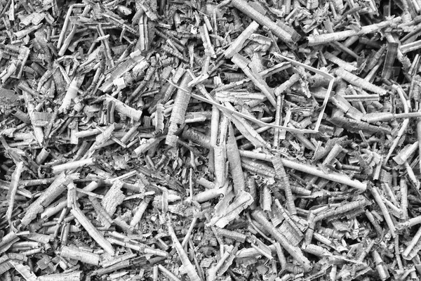 Sawdust background close-up, wood carpentry. — Stock Photo, Image
