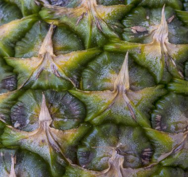 Taze olgun ananas arkaplanının dokusunu kapat