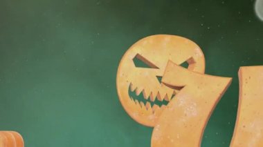 Cadılar Bayramın kutlu olsun 3d animasyon - tebrik kartı