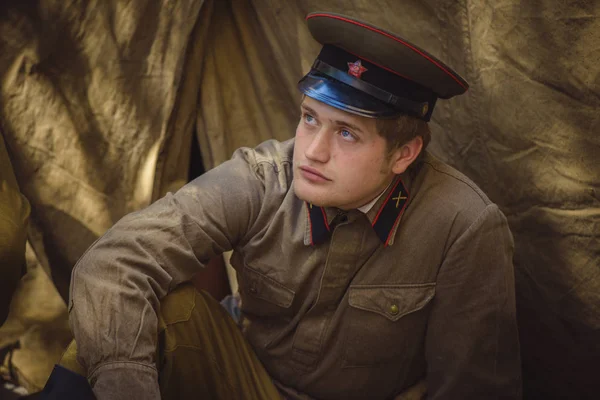 İkinci Dünya Savaşı tarihi canlandırma tarihinde 9 Mayıs 2016 Kiev, Ukrayna