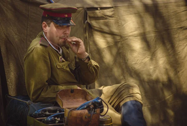 İkinci Dünya Savaşı tarihi canlandırma tarihinde 9 Mayıs 2016 Kiev, Ukrayna