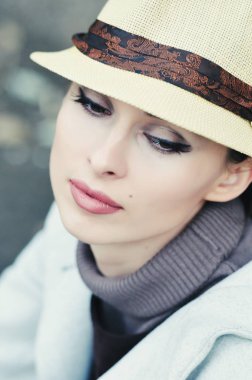  retro tarzı narin portre