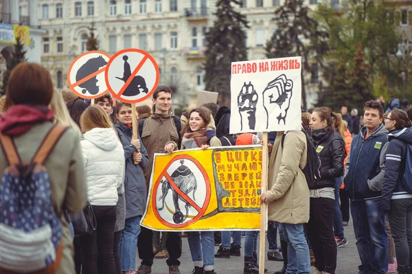 Campagne pour la protection des animaux — Photo