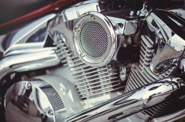 Krom motosiklet hava filtresi