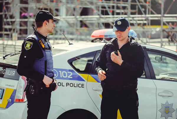 La policía de Eurovisión 2017 asegura el evento — Foto de Stock