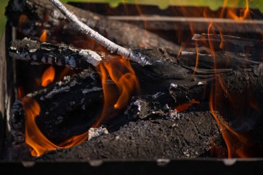 yanan odun ateşi