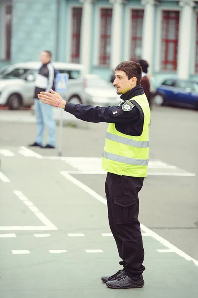 The day of traffic safety — Stock Photo, Image