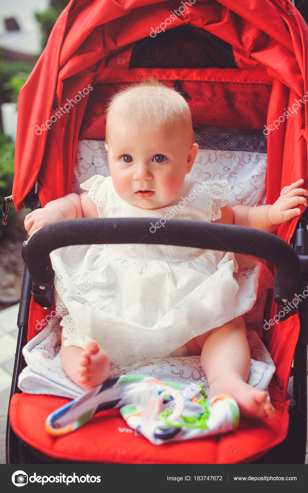red stroller for girl