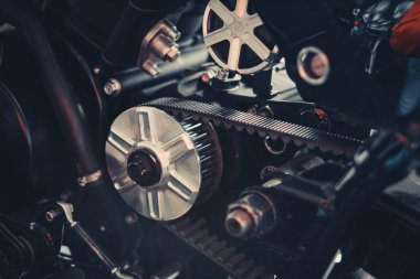 kemer döndürme yakın çekim açık motosiklet yıldızla