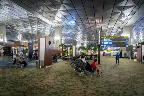 Jakarta, Indonesia: November 2017 : Jakarta (Soekarno-Hatta) International Airport Terminal 3. Jakarta Aiport is the largest airport in Java and the Terminal 3 is a new terminal opened in 2016.