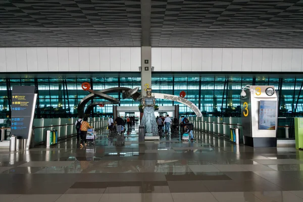 Jakarta Indonesien November 2017 Jakarta Soekarno Hatta Internationaler Flughafen Terminal — Stockfoto