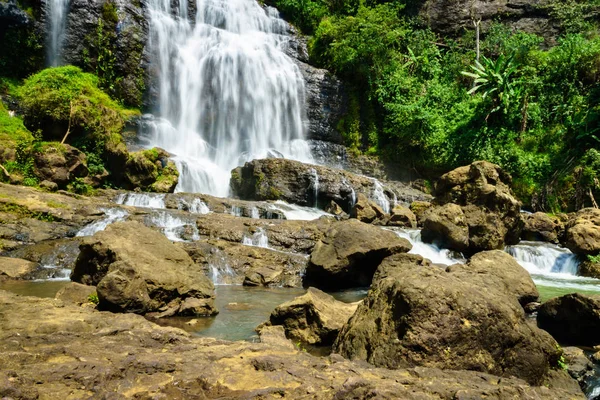 Cascada Paisaje Rural Pueblo Cianjur Jawa Indonesia — Foto de Stock