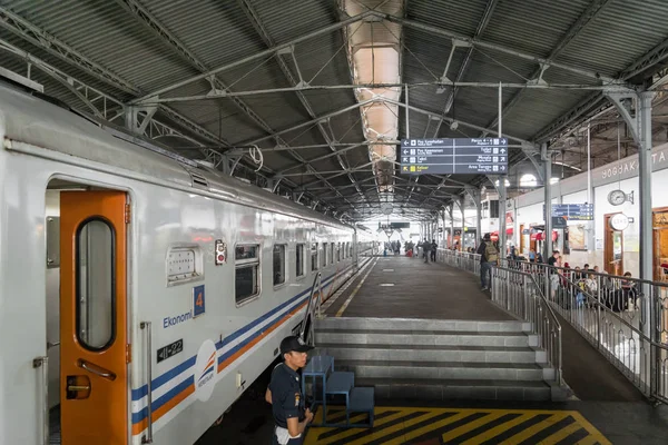 Yogyakarta Indonesië Oktober 2017 Treinstation Yogyakarta Java Indonesië Yogyakarta Gelegen — Stockfoto