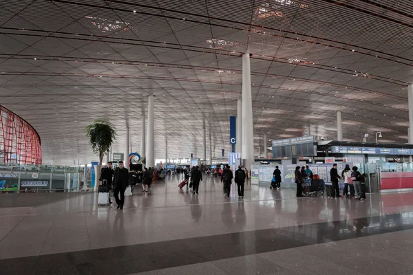 Πεκίνο Κίνα Οκτωβρίου 2017 Διεθνές Αεροδρόμιο Αρχιτεκτονική Των Κεφαλαίων Του — Φωτογραφία Αρχείου