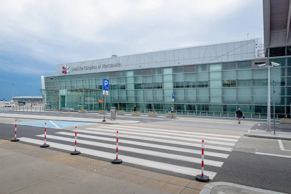 Warschau Polen Juli 2019 Architectuur Van Luchthaven Warschau Chopin Luchthaven — Stockfoto