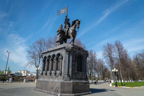 Vladimir Ryssland Maj 2019 Monument Över Prins Vladimir Och Sankt — Stockfoto