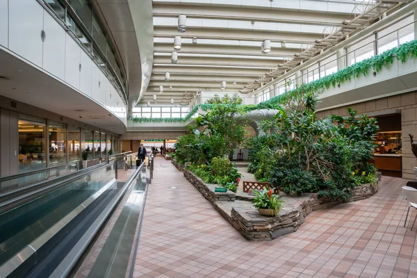 Tokio Japón Febrero 2020 Aeropuerto Internacional Tokio Haneda Arquitectura Interior — Foto de Stock