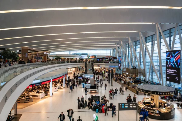 Будапешт Венгрия Февраль 2020 Года Архитектура Будапештского Международного Аэропорта Ференца — стоковое фото